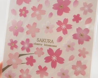 Japanese Cherry Blossoms Sticker (1 Sheet) - 75329