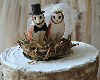 Owls Wedding Cake Topper Fall Barn Owls Wedding Cake Topper Fall Barn