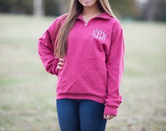 Monogram Quarter Zip