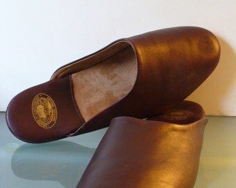 draper of glastonbury mens leather slippers