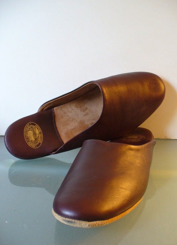 draper of glastonbury mens leather slippers