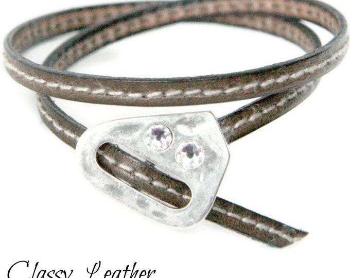 Bracelet,Women bracelet, Leather bracelet,Wrap bracelet,Adjustable bracelet,Zamak bracelet,Leather wrap,Women wrap,Wrap,Women gift