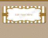 INSTANT DOWNLOAD Black and Gold Graduation Labels, Graduation Party Ideas, 2017 Graduation Water ...
