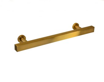 Brass Drawer Pull 5-1/16" European, Cabinet Knobs, T-Bar Brass Drawer Pulls