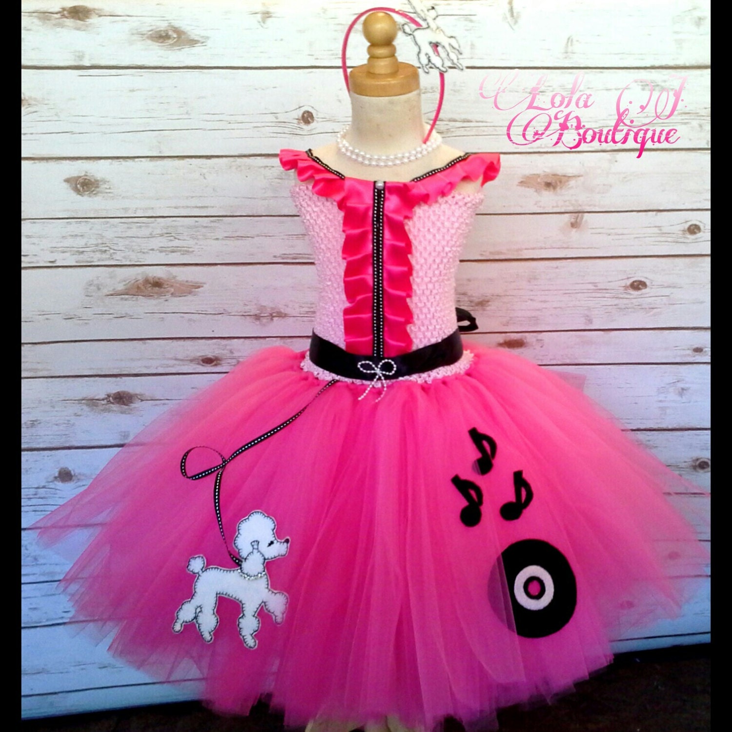 50s Sock Hop Tutu Dress Set US Shipping INCLUDED Rockabilly