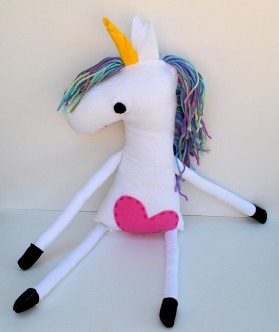 big unicorn stuffed toy