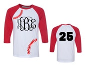 monogram baseball shirt