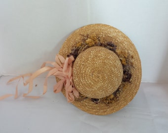 Vintage Doll Straw Hat