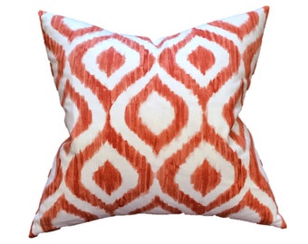 Coral ikat Etsy