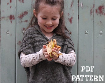 Knitting Pattern - COMFORT VEST (Child and Adult Sizes) - English, French & Russian