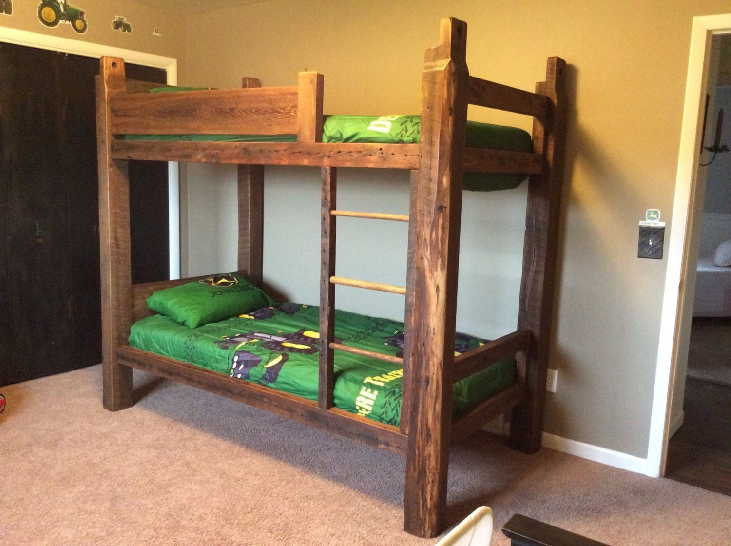 Reclaimed Barn Wood Bunk Bed
