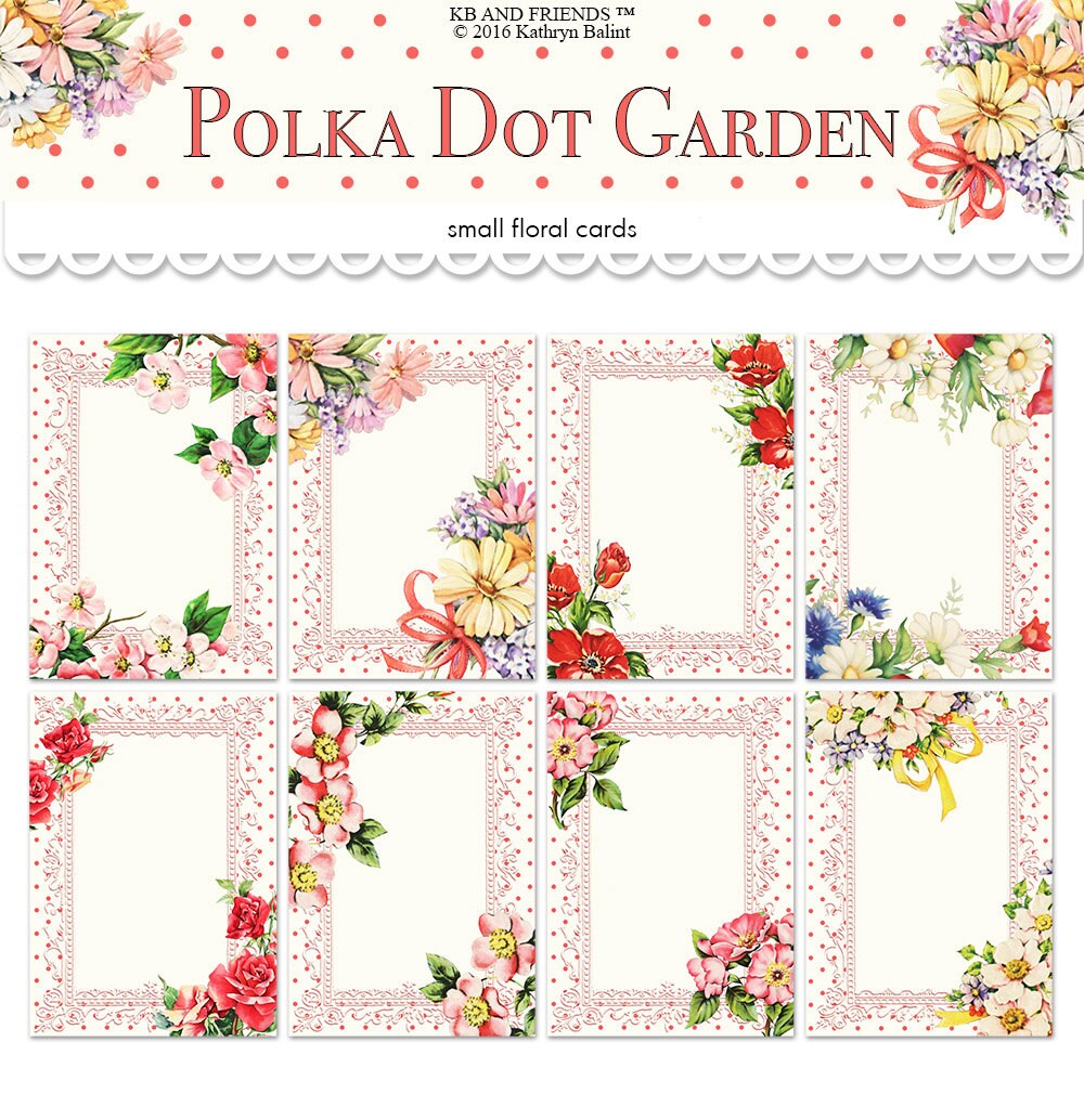 Printable ATC cards / ATC ACEO digital collage sheet / eight