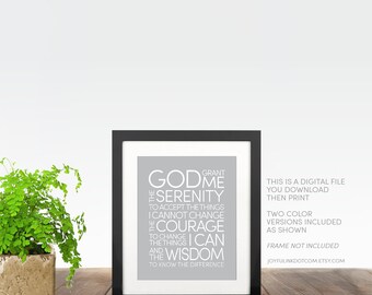 Serenity Prayer Wall Decor serenity prayer | etsy Serenity Prayer Wall Decor serenity prayer | etsy