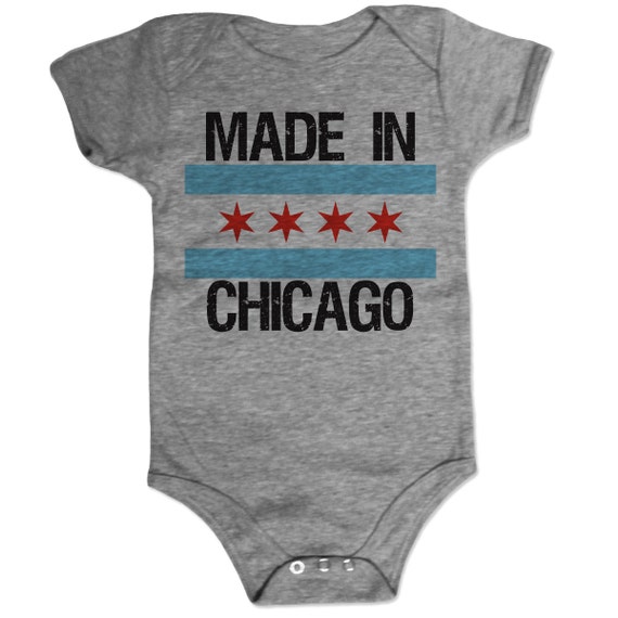 Chicago Flag Bodysuit Chicago Baby Shirt Made In Chicago