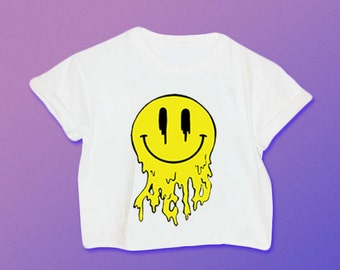 Acid Trippin' Shirt // Tie Dye Shirt // Grunge // Acid // Acid Shirt // Festival Clothing