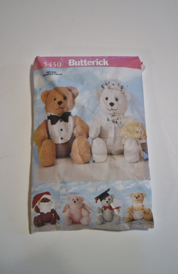 butterick teddy bear pattern