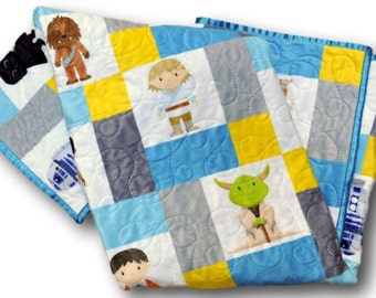 Star Wars Baby Blanket * Star Wars Nursery * Star Wars Baby Quilt * Star Wars Quilt * Star Wars Crib Bedding * Star Wars Baby Bedding * Quil