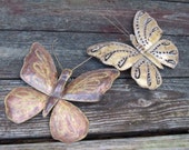 Vintage Brass Butterfly Wall Hangings Garden Art Home Decor Brass Trending FREE SHIPPING Vintage Brass Butterfly Wall Hangings Garden Art Home Decor Brass Trending FREE SHIPPING