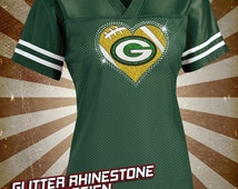 green bay packers rhinestone shirt