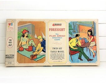 Foresight Game 1960s Board Family Night Milton Bradley Foresight Game 1960s Board Family Night Milton Bradley