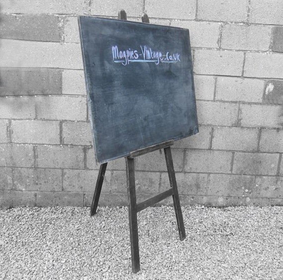 Vintage School Blackboard On Large Easel by