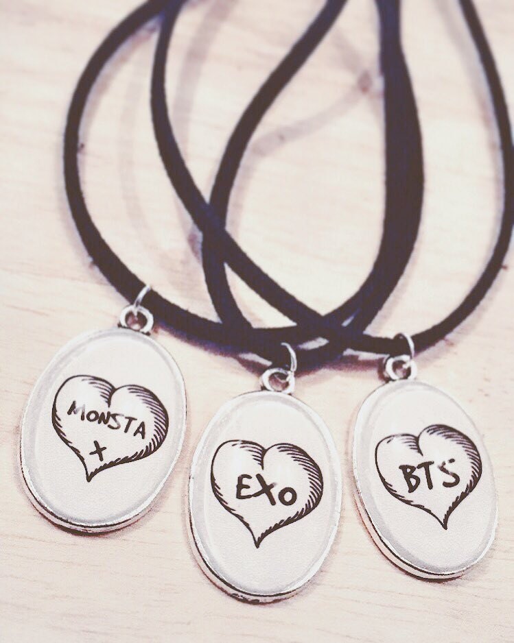 Kpop Band Inspired Necklace EXO BTS MONSTAX Personalised