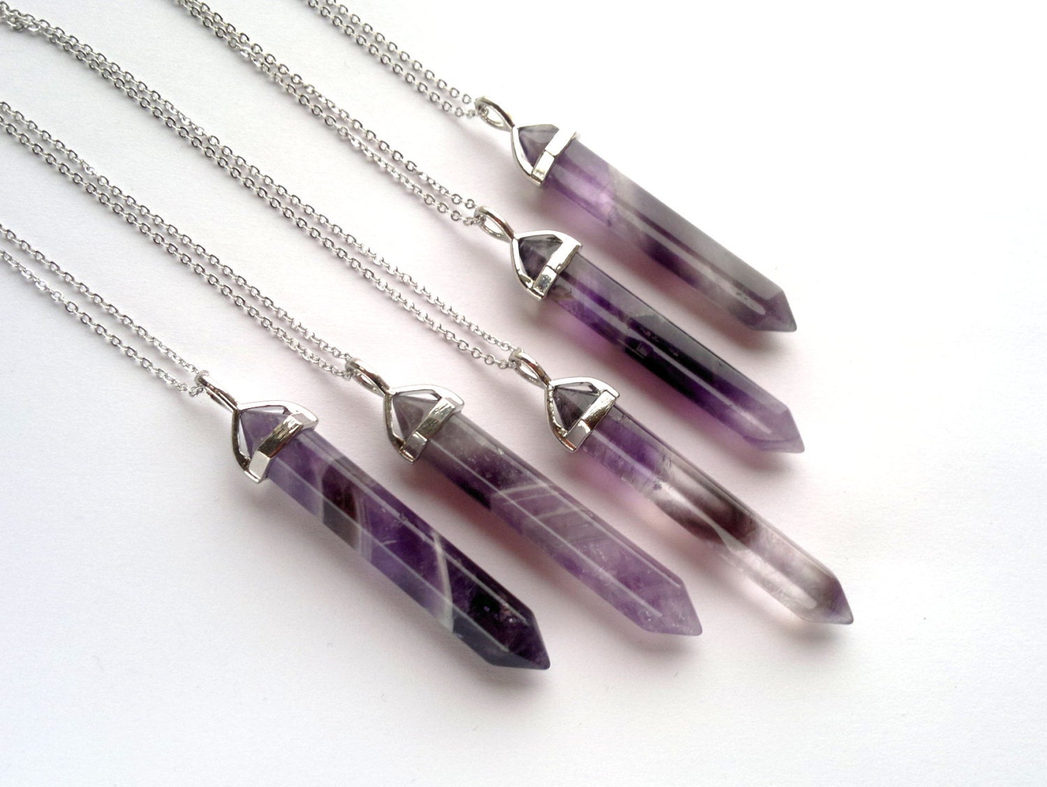 amethyst point necklace