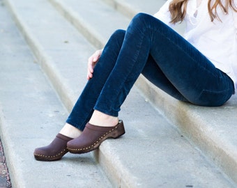 Brown Leather Sandals for Women / Handmade Clogs for Women / Womens Sandals / Mules / Handmade Sandals / Sandgrens / Athens