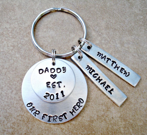 Father's Day Key Ring for Daddy Grandpa Dad Step Dad