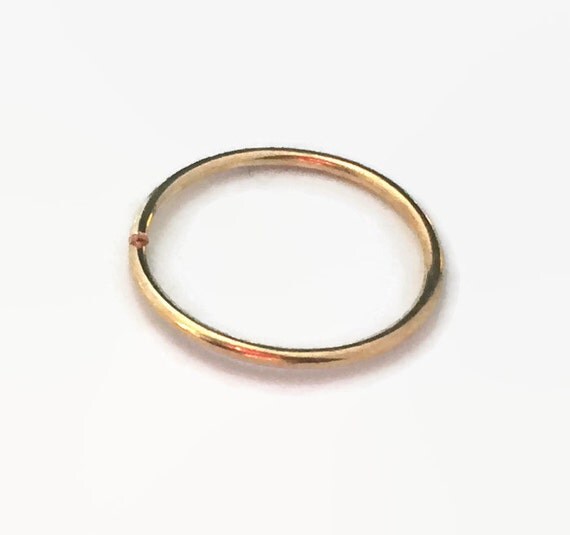 14mm 16mm Gold Hoop Rings Conch Piercing Hoop by DonKatChaJewelry