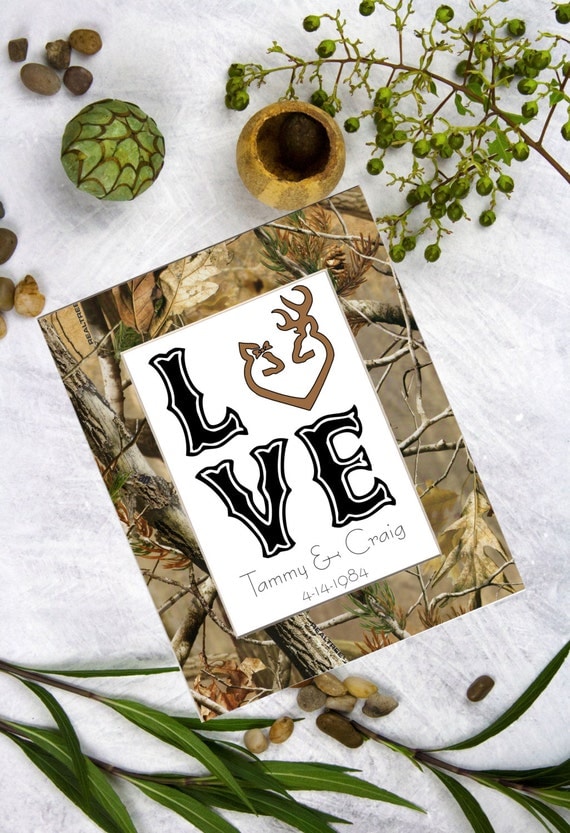 Camo Wedding Gift Camo Shower Gift Camo Decor by BluffViewDesign