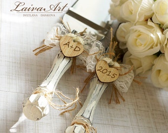 Rustic Wedding Cake Server Set & Knife Cake Cutting Set Wedding Cake Knife Set Wedding Cake Servers Wedding Cake Cutter Cake Decoration