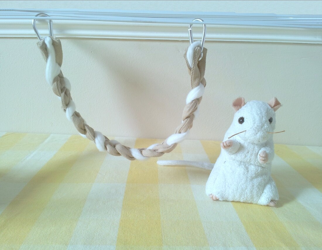 Short Mouse Climbing Rope Mouse Cage Accessory Hanging Mouse