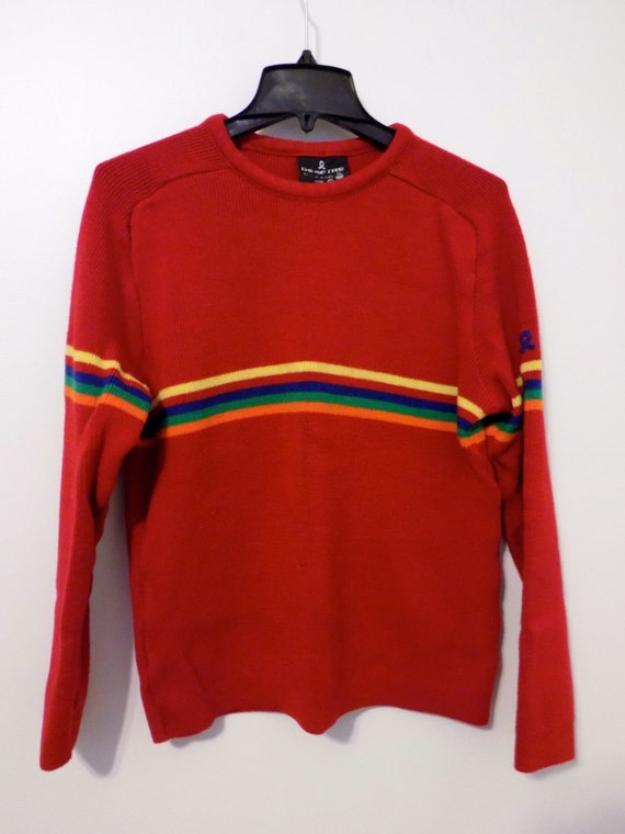 VINTAGE 1970s Pure Virgin WOOL Ski Sweater By Demetre