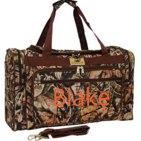 patchwork camo canvas duffel