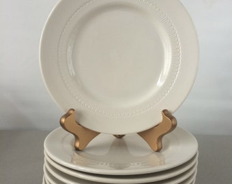 Vintage Syracuse Plates - set of 8 salad plates | restaurant ware plates, diner plates, restaurant china plates, dessert plate set