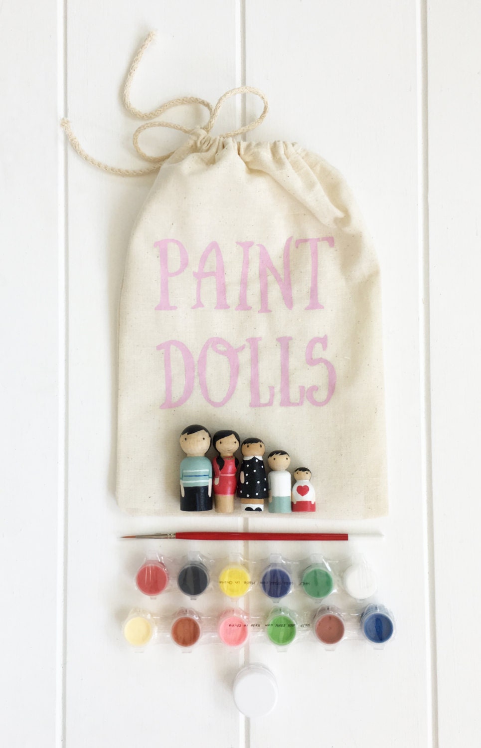 diy kit DIY gifts peg dolls craft kit kids craft kit