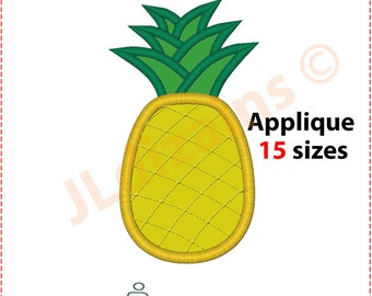 Pineapple Applique Design. Pineapple embroidery design. Embroidery designs pineapple Embroidery applique pineapple Machine embroidery design