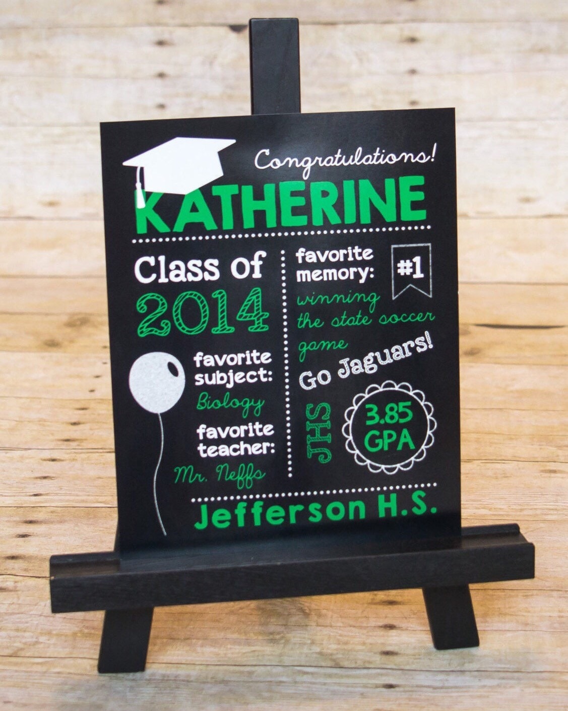 HIGH SCHOOL GRADUATION Chalkboard Sign Grade School