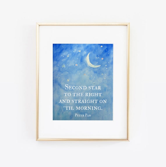Second Star to the Right and Straight on til by RainCityDesignCo