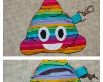 Rainbow poop emoji | Etsy