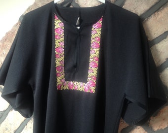Vintage 1960s/70s, Kaftan Dress, Hippie, Boho,size 12-14(uk)