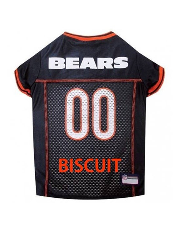 Chicago Bears Football Dog Jersey Personalized 00 Dog Jersey