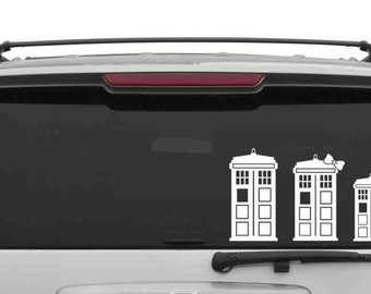 Customizable Doctor Who Tardis Stick Figure Family Decal...Can't find what you're looking for? Message me for a custom order!