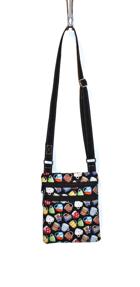 Fabric Crossbody Bag Fabric Purse Small Zipper Handbag