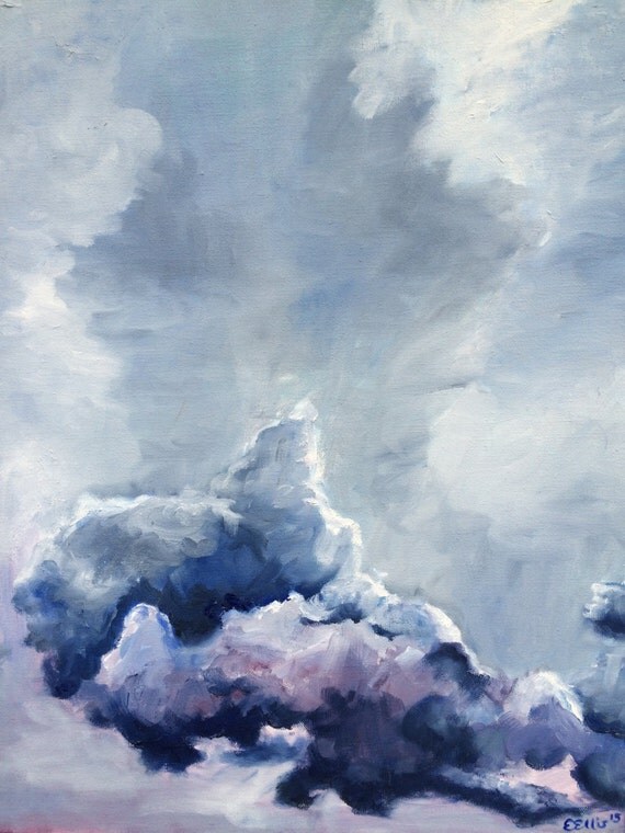 Storm Clouds Original Oil Painting 16x20