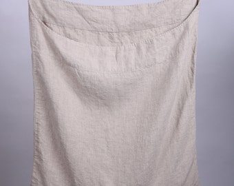 Linen laundry bag / Linen bag / Hanging laundry bag / Wall laundry bag / Laundry Hamper Bag