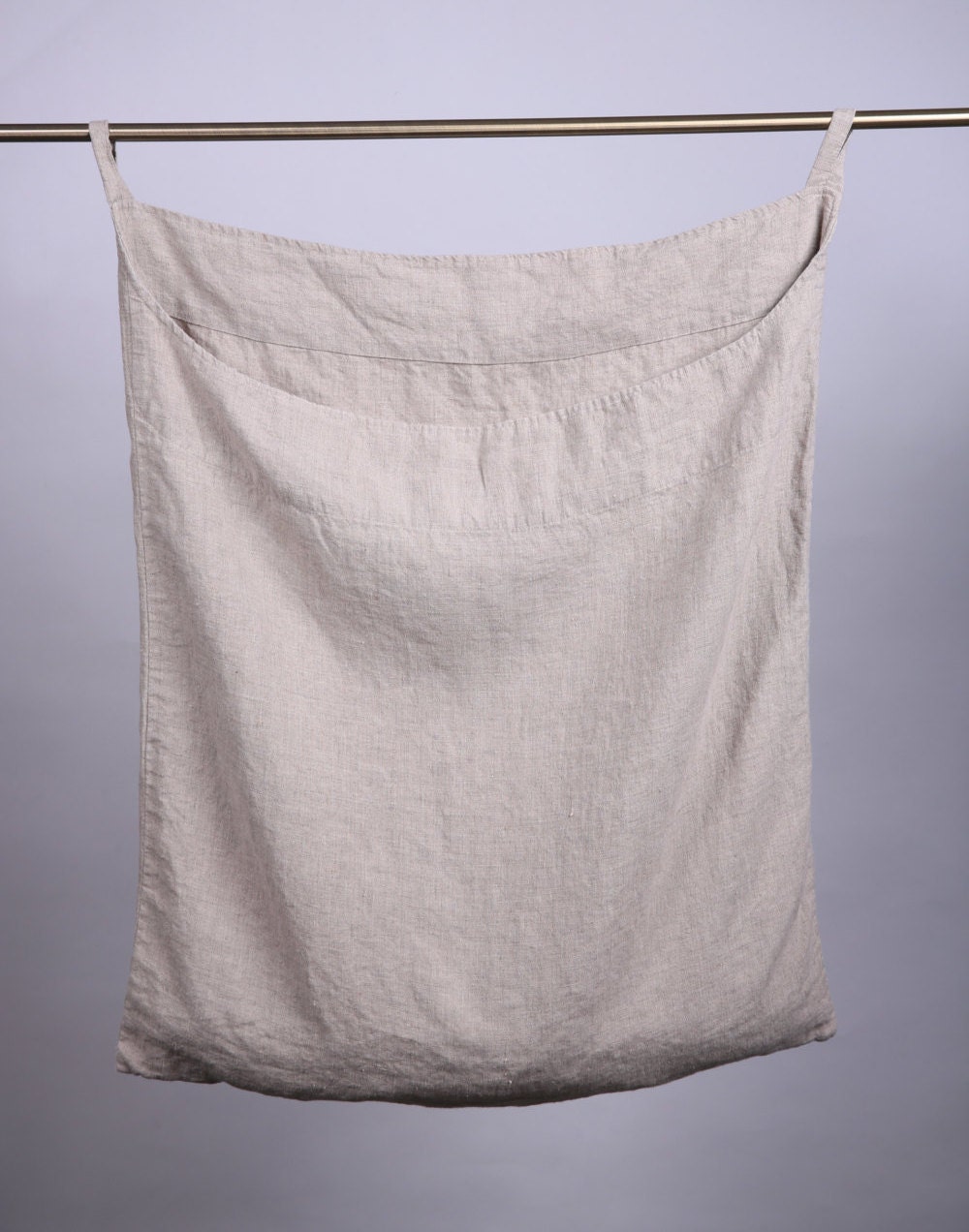 Linen laundry bag / Linen bag / Hanging laundry bag / Wall