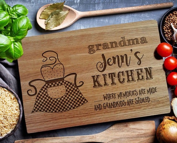 Grandma Kitchen Custom Cutting Board Personalized Cutting