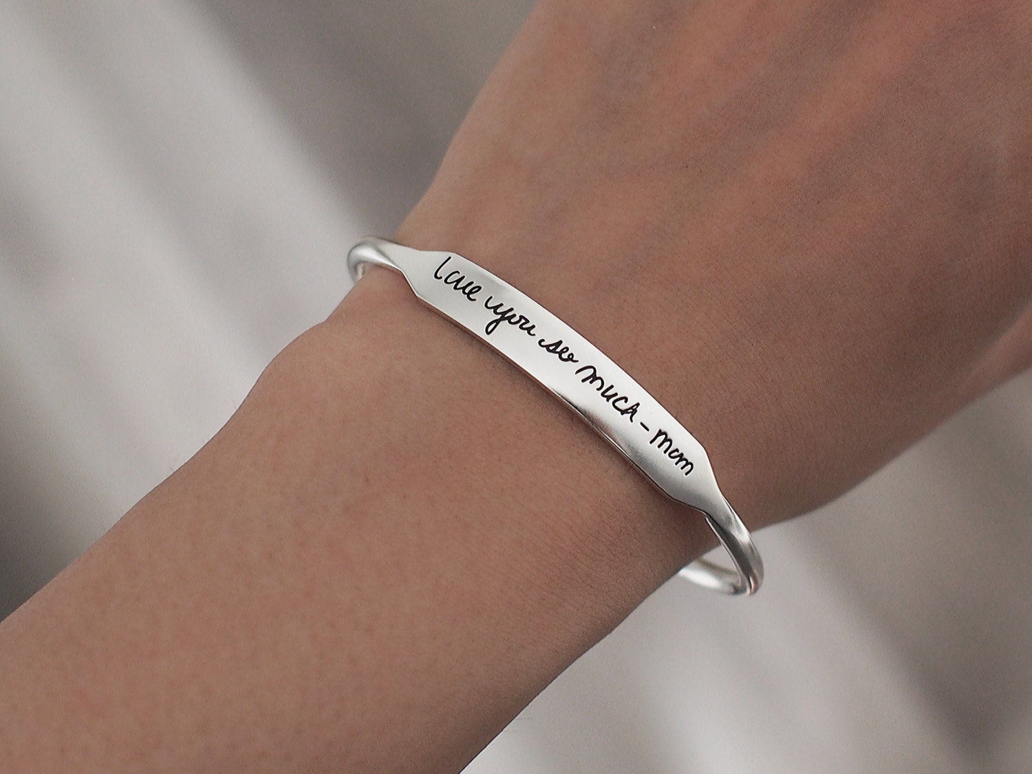 30 OFF Personalized Custom Cuff Bracelet / by IMEsilver on Etsy